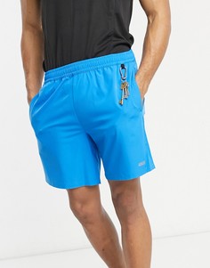 Голубые спортивные шорты из быстросохнущей ткани с логотипом ASOS 4505 Icon-Голубой