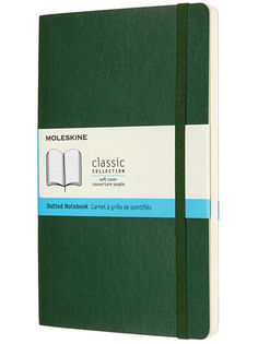 Блокнот Moleskine Classic Soft Large 130х210mmм 96 листов Green QP619K15 / 1128067