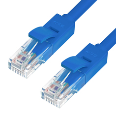 Сетевой кабель GCR Premium UTP 30AWG cat.6 RJ45 T568B 1.5m Blue GCR-LNC621-1.5m Greenconnect