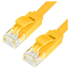 Сетевой кабель GCR Premium UTP 30AWG cat.6 RJ45 T568B 0.2m Yellow GCR-LNC622-0.2m Greenconnect