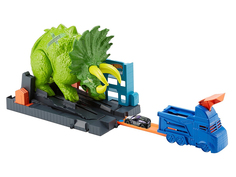Автотрек Mattel Hot Wheels Разгневанный трицератопс