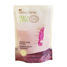 Ароматическая минеральная цветная соль Sea of Spa с натуральным ароматом Розы 500 г
