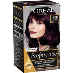 Краска для волос LOreal Paris Preference 3.26 Терпкий глинтвейн L'Oreal