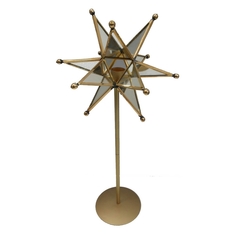 Подсвечник Glasar звезда 18x10x42см ГЛАСАР