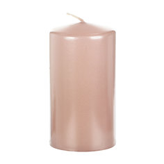 Свеча Wenzel glanzmetallic розовая 130х70мм