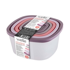 Контейнер для продуктов Welle W-002 Набор (5шт.) W-002 Набор (5шт.)