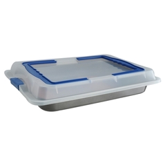 Противень REGENT inox 93-CS-EA-2-07 Easy 37*25*5,5см с пластик.крышкой