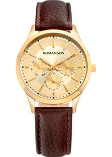 женские часы Romanson TL0B10FLG(GD). Коллекция Adel