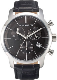мужские часы Romanson TL8A19HMW(BK). Коллекция Adel