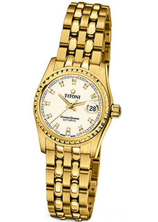Швейцарские наручные женские часы Titoni 729-G-541. Коллекция Cosmo Queen