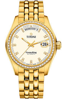 Швейцарские наручные мужские часы Titoni 797-G-DB-541. Коллекция Cosmo