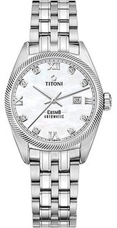 Швейцарские наручные женские часы Titoni 818-S-652. Коллекция Cosmo