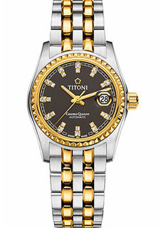 Швейцарские наручные женские часы Titoni 729-SY-542. Коллекция Cosmo Queen