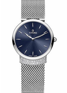 Швейцарские наручные женские часы Titoni TQ-42912-S-591. Коллекция Mademoiselle by Titoni