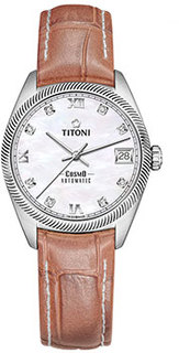 Швейцарские наручные женские часы Titoni 828-S-ST-652. Коллекция Cosmo