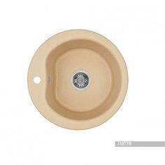 Мойка Акватон Мида 510x510 керамогранит, 1 чаша, круглая, цвет латте