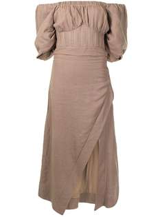 Rachel Gilbert платье Capri с открытыми плечами