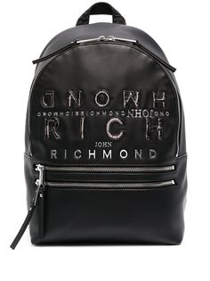 John Richmond рюкзак на молнии с логотипом