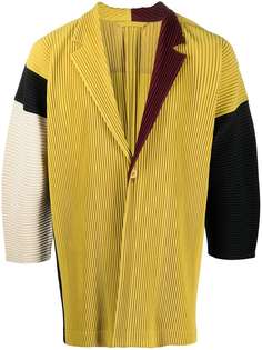 Homme Plissé Issey Miyake плиссированная куртка в стиле колор-блок