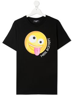 Neil Barrett Kids футболка с принтом Smiley