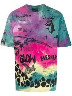 Mauna Kea футболка с принтом Gucci Manifesto и узором тай-дай