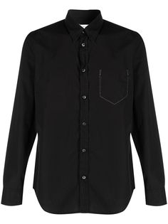 Maison Margiela рубашка с декоративной строчкой