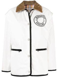 Burberry двусторонняя куртка с логотипом