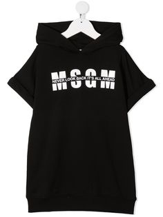 MSGM Kids платье-толстовка с логотипом