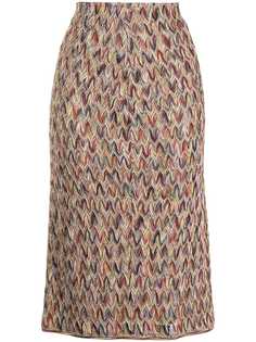 Missoni Pre-Owned юбка-карандаш в технике кроше