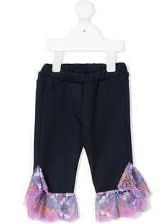 Emilio Pucci Junior брюки с кружевными оборками