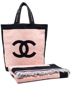 Chanel Pre-Owned комплект из пляжной сумки и полотенца