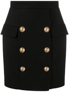 Balmain мини-юбка с завышенной талией