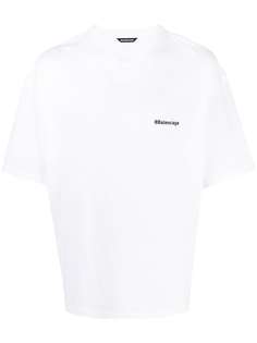 Balenciaga футболка с вышитым логотипом