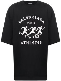 Balenciaga футболка с принтом