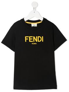 Fendi Kids футболка с логотипом