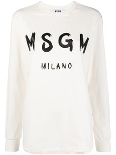 MSGM футболка с логотипом