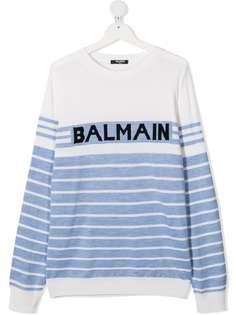 Balmain Kids джемпер с логотипом