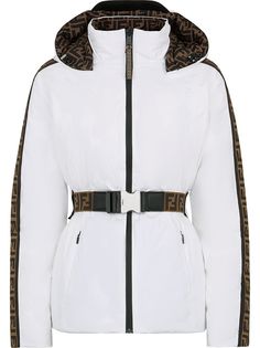 Fendi двусторонняя лыжная куртка с капюшоном