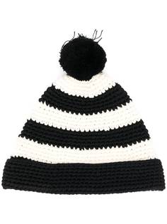 AMI Paris шапка бини с помпоном