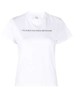 Victoria Victoria Beckham футболка с круглым вырезом и логотипом