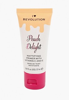 Праймер для лица I Heart Revolution Peach Delight Mattifying Primer With Vitamin C And E, 27 мл.