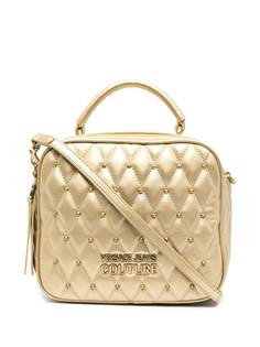 Versace Jeans Couture стеганая сумка-тоут с заклепками