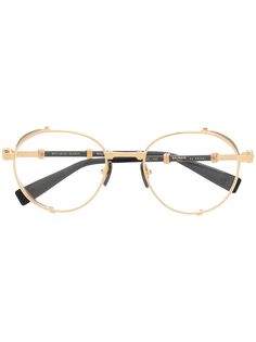 Balmain Eyewear очки в круглой оправе