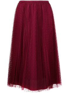 RED Valentino юбка из тюля в горох
