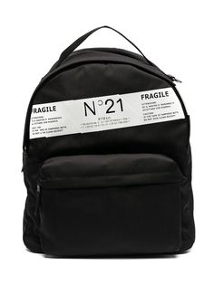 Nº21 Kids рюкзак с принтом и логотипом