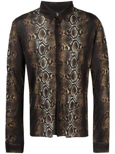 Versace рубашка со змеиным принтом
