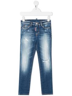 Dsquared2 Kids джинсы с эффектом потертости