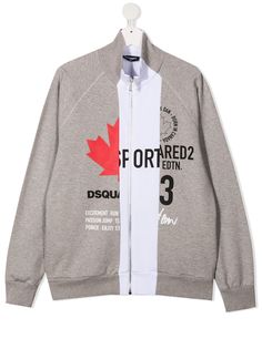 Dsquared2 Kids толстовка на молнии с логотипом