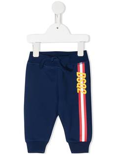 Dsquared2 Kids спортивные брюки с логотипом и полосками