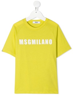 MSGM Kids футболка с логотипом